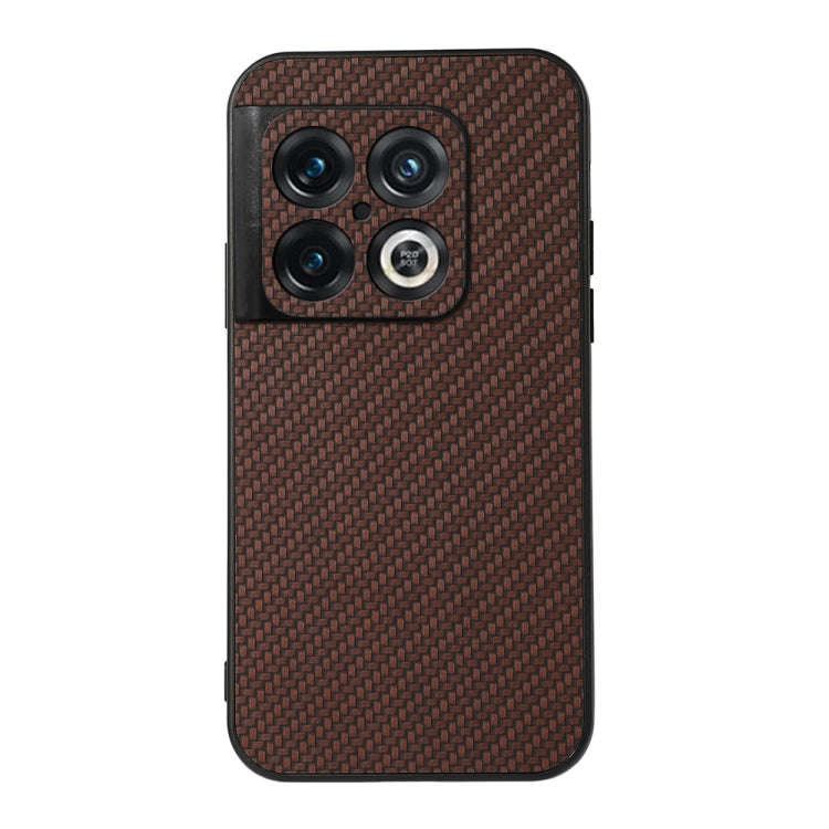 Accurate Hole Carbon Fiber Texture PU Phone Case, For OnePlus 10 Pro, For Google Pixel 7, For Goo...
