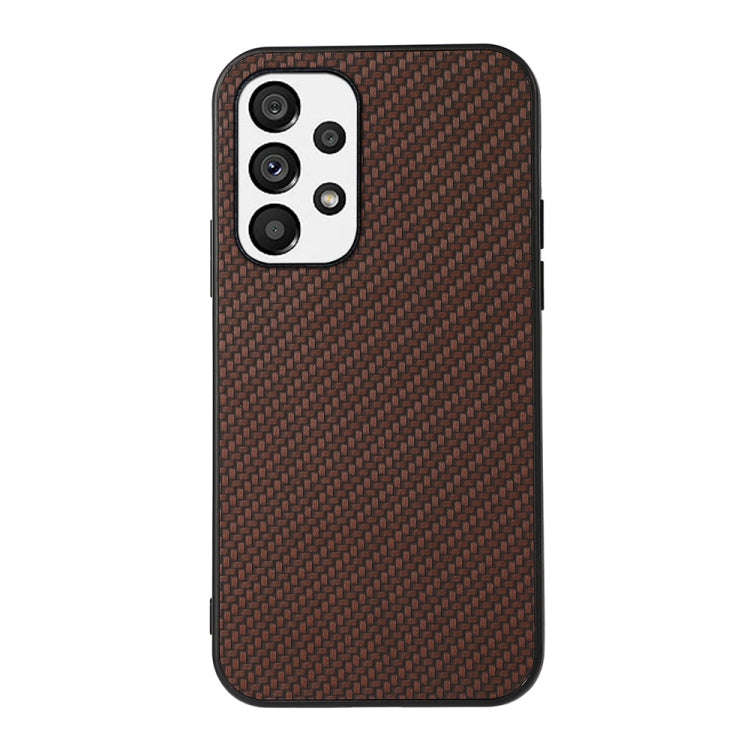 Accurate Hole Carbon Fiber Texture PU Phone Case, For OnePlus 10 Pro, For Google Pixel 7, For Goo...