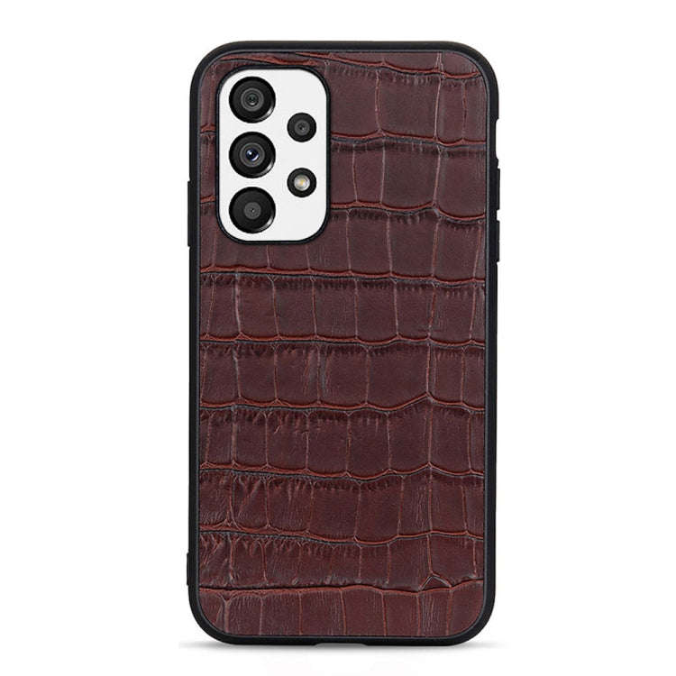 Accurate Hole Crocodile Texture Genuine Leather Phone Case, For OnePlus 10 Pro Accurate Hole, For...