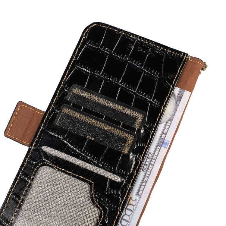 Crocodile Top Layer Cowhide Leather Phone Case, For iPhone 13 Pro, For iPhone 13 Pro Max, For iPh...