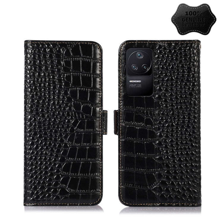 Crocodile Top Layer Cowhide Leather Phone Case, For Xiaomi Redmi 10C / 10 India, For Xiaomi Redmi...