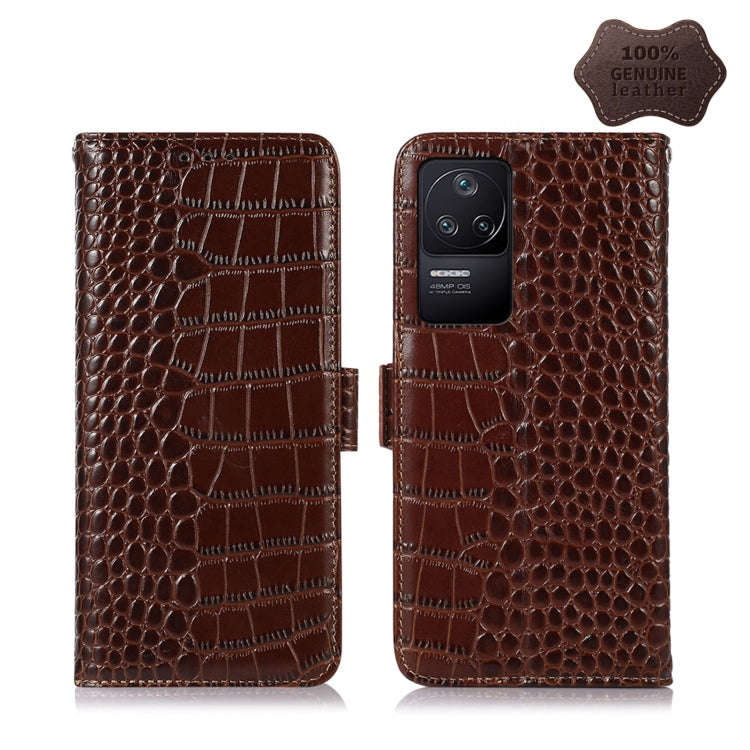 Crocodile Top Layer Cowhide Leather Phone Case, For Xiaomi Redmi 10C / 10 India, For Xiaomi Redmi...