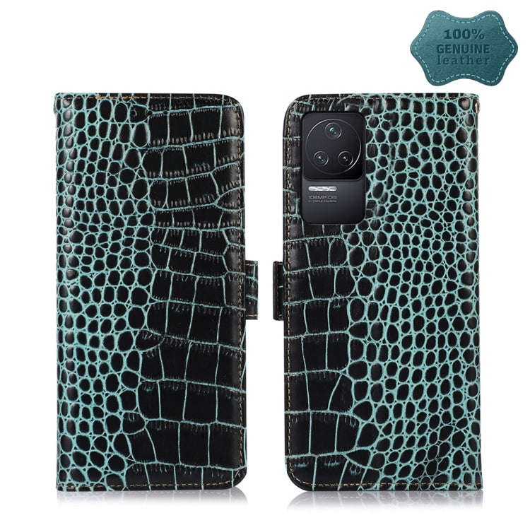 Crocodile Top Layer Cowhide Leather Phone Case, For Xiaomi Redmi 10C / 10 India, For Xiaomi Redmi...
