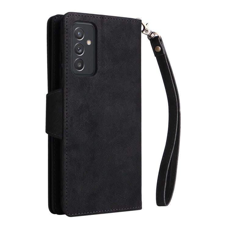 Rivet Buckle 9 Cards Three Fold Leather Phone Case, For Samsung Galaxy A82, For Samsung Galaxy No...