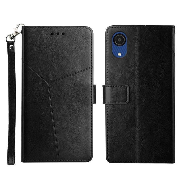 Y Stitching Horizontal Flip Leather Phone Case, For Samsung Galaxy A03 Core, For Samsung Galaxy A...