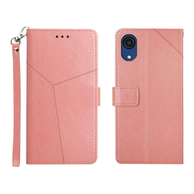Y Stitching Horizontal Flip Leather Phone Case, For Samsung Galaxy A03 Core, For Samsung Galaxy A...