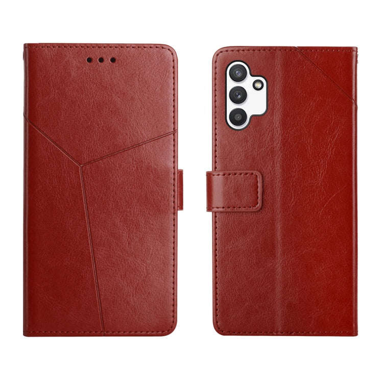 Y Stitching Horizontal Flip Leather Phone Case, For Samsung Galaxy A03 Core, For Samsung Galaxy A...