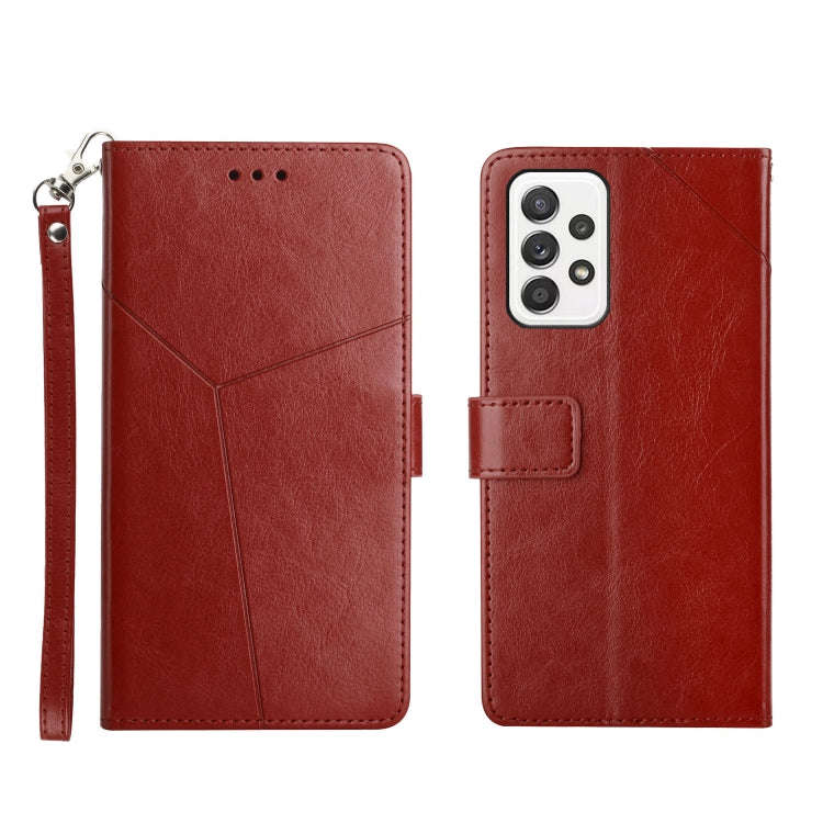 Y Stitching Horizontal Flip Leather Phone Case, For Samsung Galaxy A03 Core, For Samsung Galaxy A...