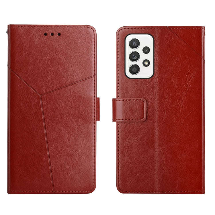 Y Stitching Horizontal Flip Leather Phone Case, For Samsung Galaxy A03 Core, For Samsung Galaxy A...