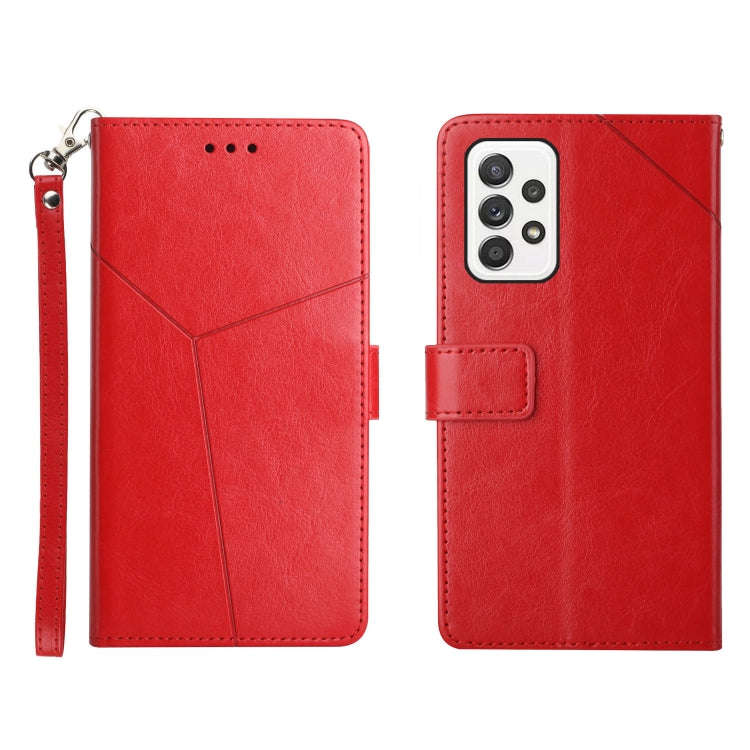 Y Stitching Horizontal Flip Leather Phone Case, For Samsung Galaxy A03 Core, For Samsung Galaxy A...