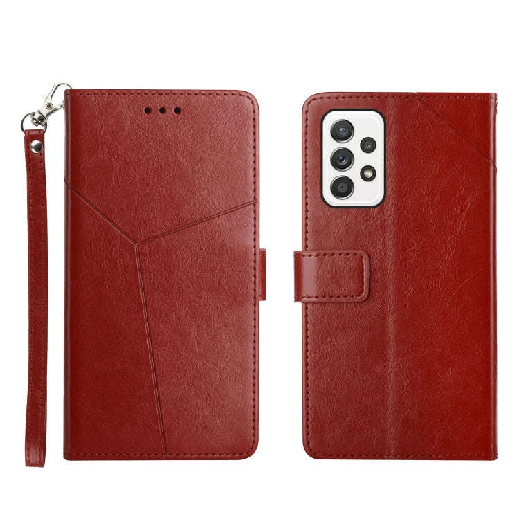 Y Stitching Horizontal Flip Leather Phone Case, For Samsung Galaxy A03 Core, For Samsung Galaxy A...
