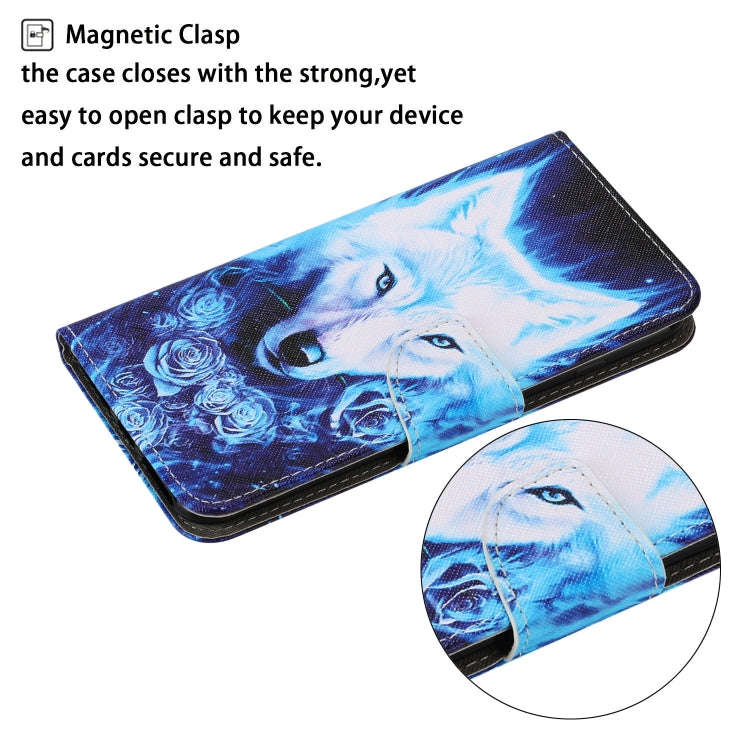Coloured Drawing Pattern Leather Phone Case, For iPhone 13 mini, For iPhone 13, For iPhone 13 Pro