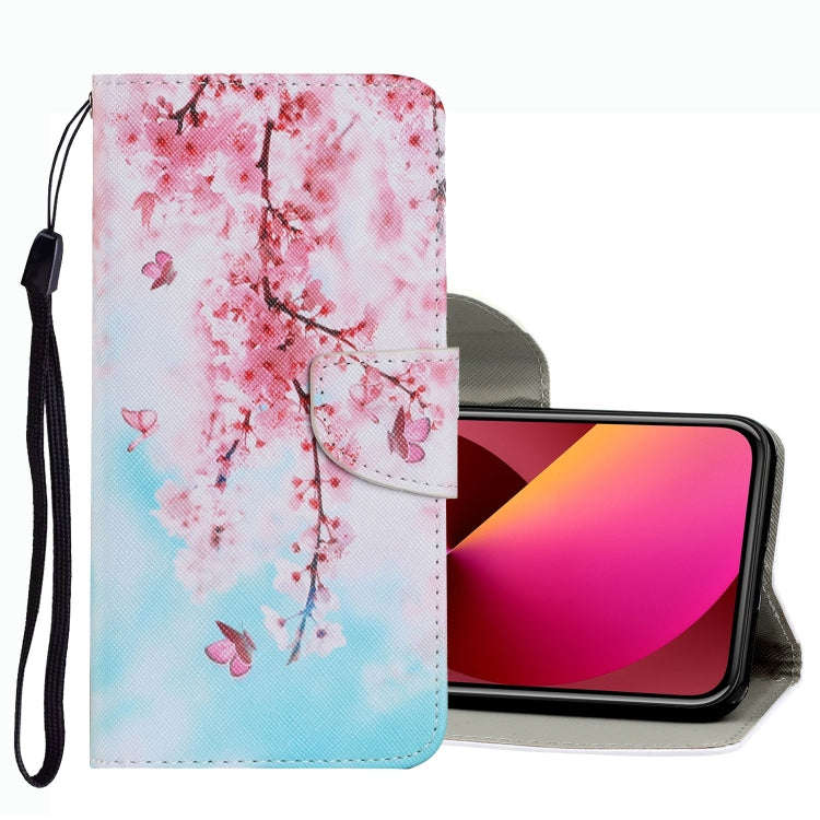 Coloured Drawing Pattern Leather Phone Case, For iPhone 13 mini, For iPhone 13, For iPhone 13 Pro