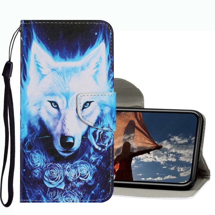 Coloured Drawing Pattern Leather Phone Case, For iPhone 13 mini, For iPhone 13, For iPhone 13 Pro