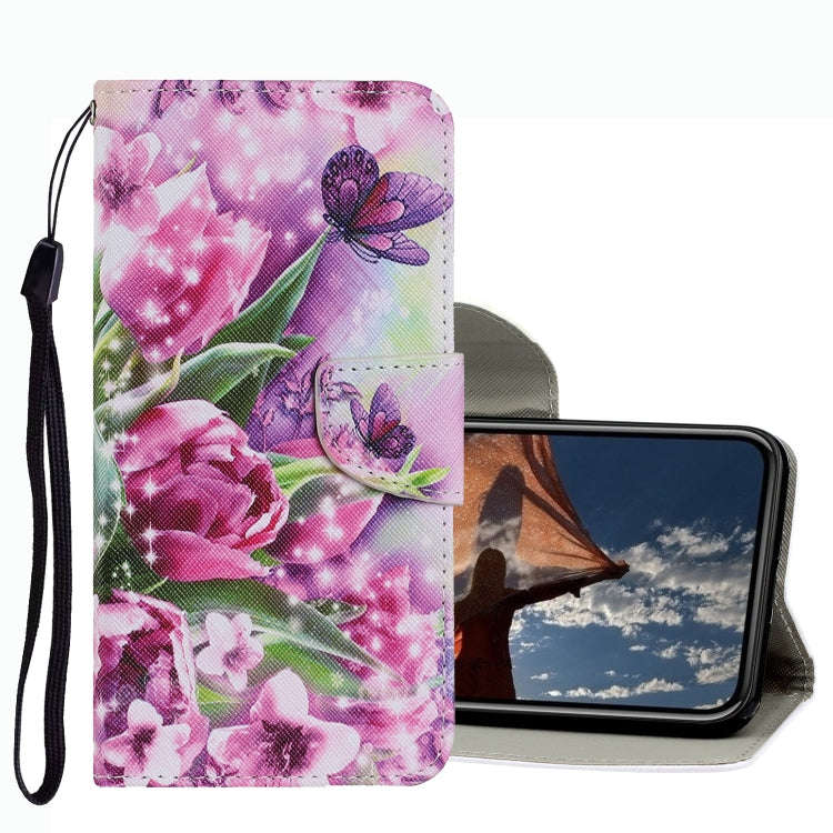 Coloured Drawing Pattern Leather Phone Case, For iPhone 13 mini, For iPhone 13, For iPhone 13 Pro