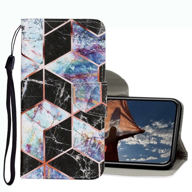 Coloured Drawing Pattern Leather Phone Case, For iPhone 13 mini, For iPhone 13, For iPhone 13 Pro