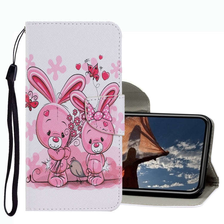 Coloured Drawing Pattern Leather Phone Case, For iPhone 13 mini, For iPhone 13, For iPhone 13 Pro