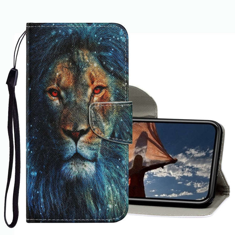 Coloured Drawing Pattern Leather Phone Case, For iPhone 13 mini, For iPhone 13, For iPhone 13 Pro