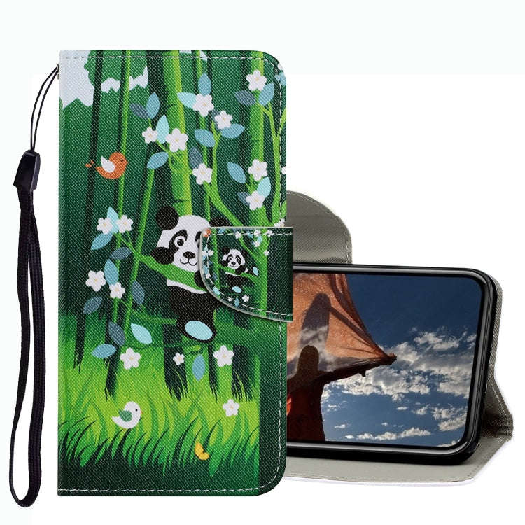 Coloured Drawing Pattern Leather Phone Case, For iPhone 13 mini, For iPhone 13, For iPhone 13 Pro