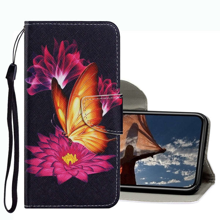 Coloured Drawing Pattern Leather Phone Case, For iPhone 13 mini, For iPhone 13, For iPhone 13 Pro