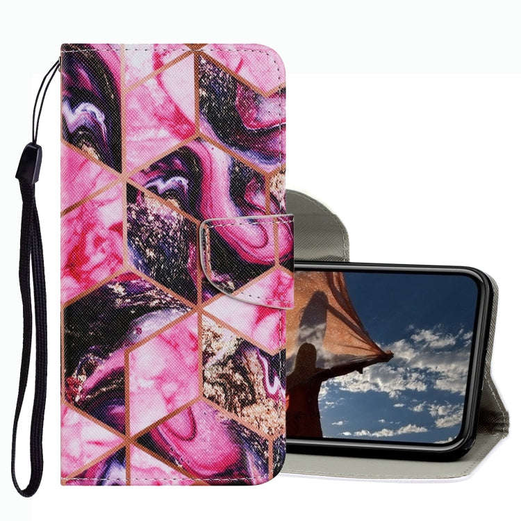 Coloured Drawing Pattern Leather Phone Case, For iPhone 13 mini, For iPhone 13, For iPhone 13 Pro