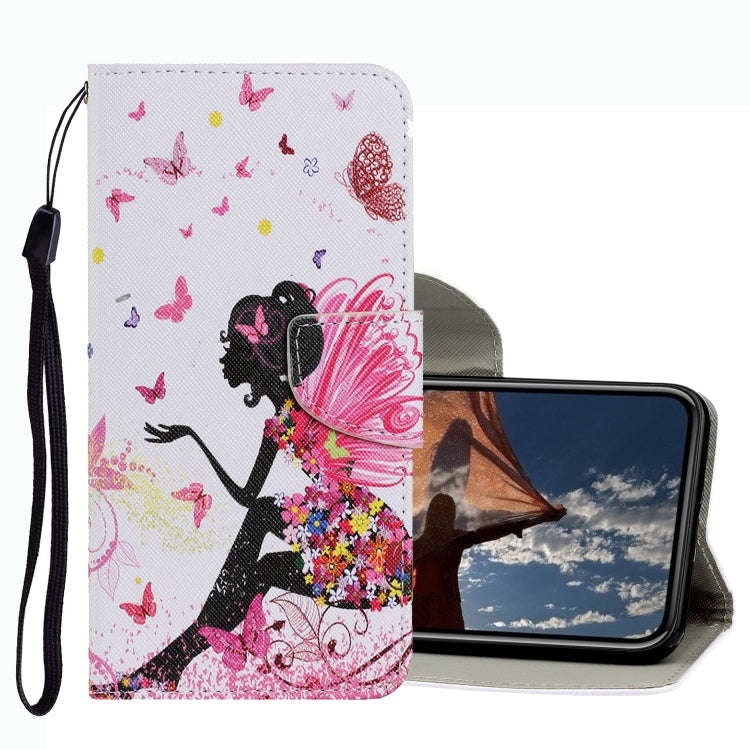 Coloured Drawing Pattern Leather Phone Case, For iPhone 13 mini, For iPhone 13, For iPhone 13 Pro