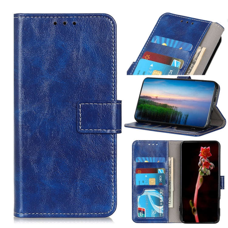 Retro Crazy Horse Texture Horizontal Flip Leather Phone Case, For Samsung Galaxy M53 5G