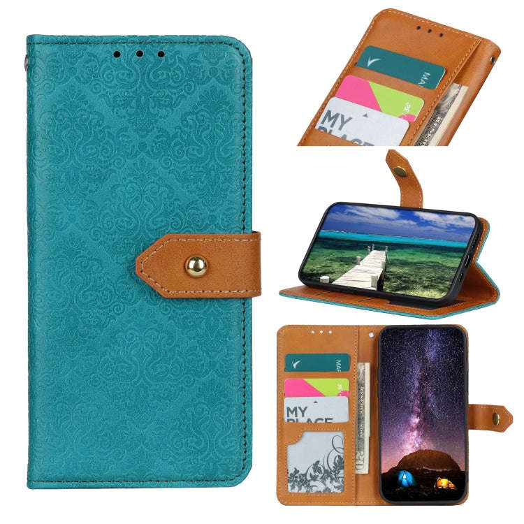 European Floral Embossed Leather Phone Case, For Samsung Galaxy M53 5G