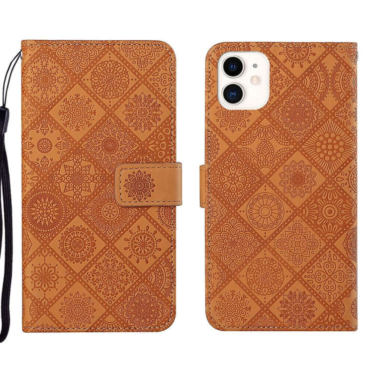 Ethnic Style Embossed Pattern Leather Phone Case, For iPhone 13, For iPhone 13 Pro, For iPhone 13...