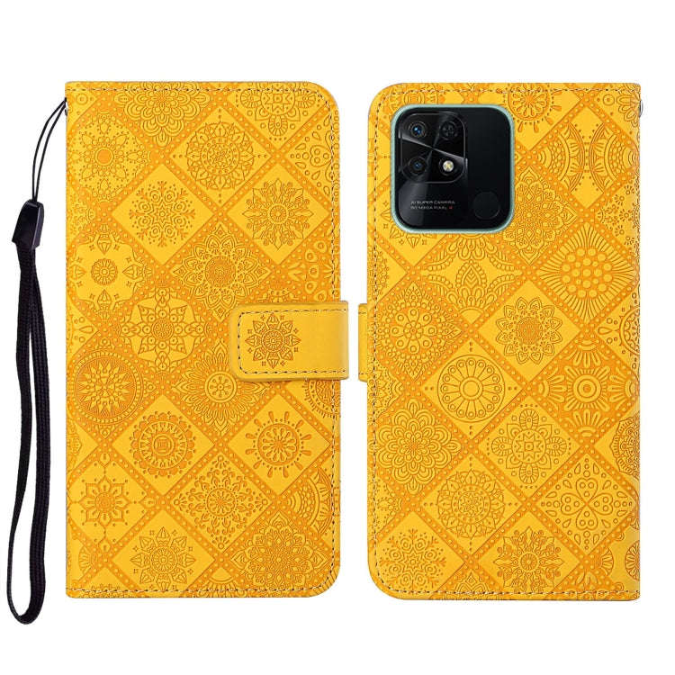 Ethnic Style Embossed Pattern Leather Phone Case, For Xiaomi Redmi 10, For Xiaomi Redmi 10C, For ...