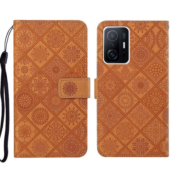 Ethnic Style Embossed Pattern Leather Phone Case, For Xiaomi Redmi Note 11 Pro Global, For Xiaomi...