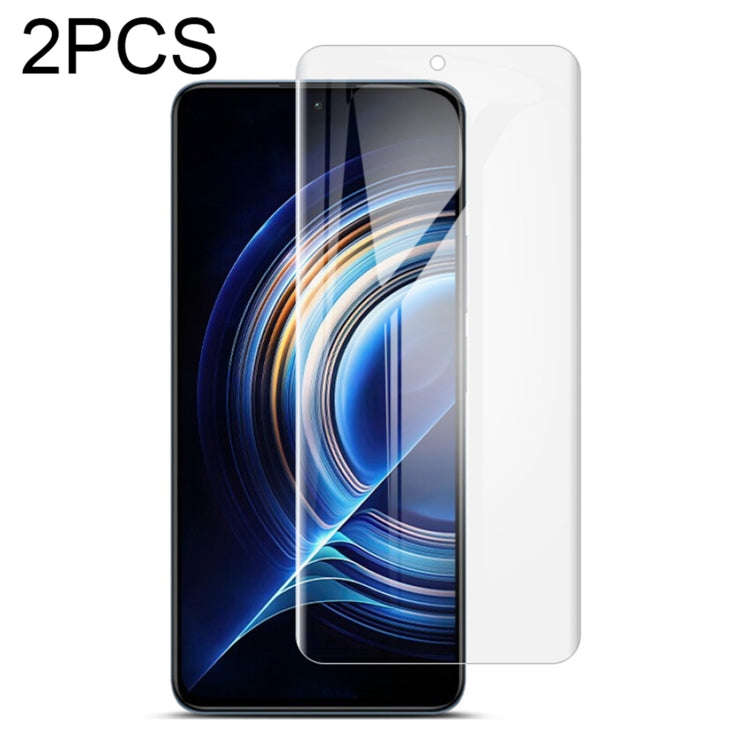 2 PCS IMAK Curved Full Screen Hydrogel Film Front Protector, For Xiaomi Redmi K40S 5G, For Xiaomi...