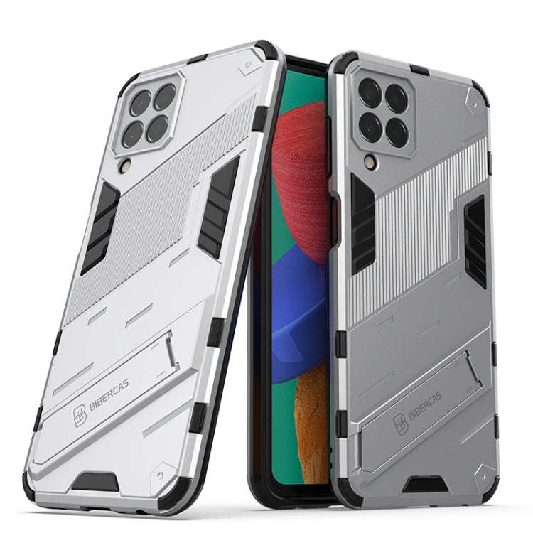 Punk Armor 2 in 1 PC + TPU Shockproof Phone Case with Invisible Holder, For Samsung Galaxy M33 5G...