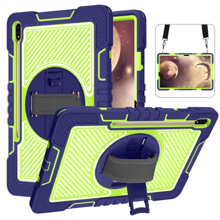 360 Degree Rotation Contrast Color Silicone + PC Tablet Case, For Samsung Galaxy Tab A7 Lite