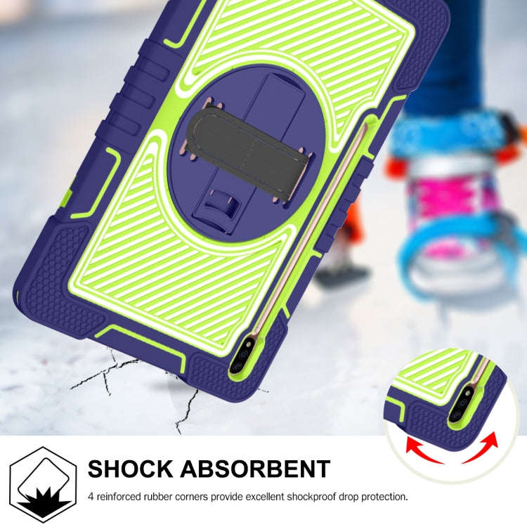 360 Degree Rotation Contrast Color Silicone + PC Tablet Case, For Samsung Galaxy Tab A7 Lite