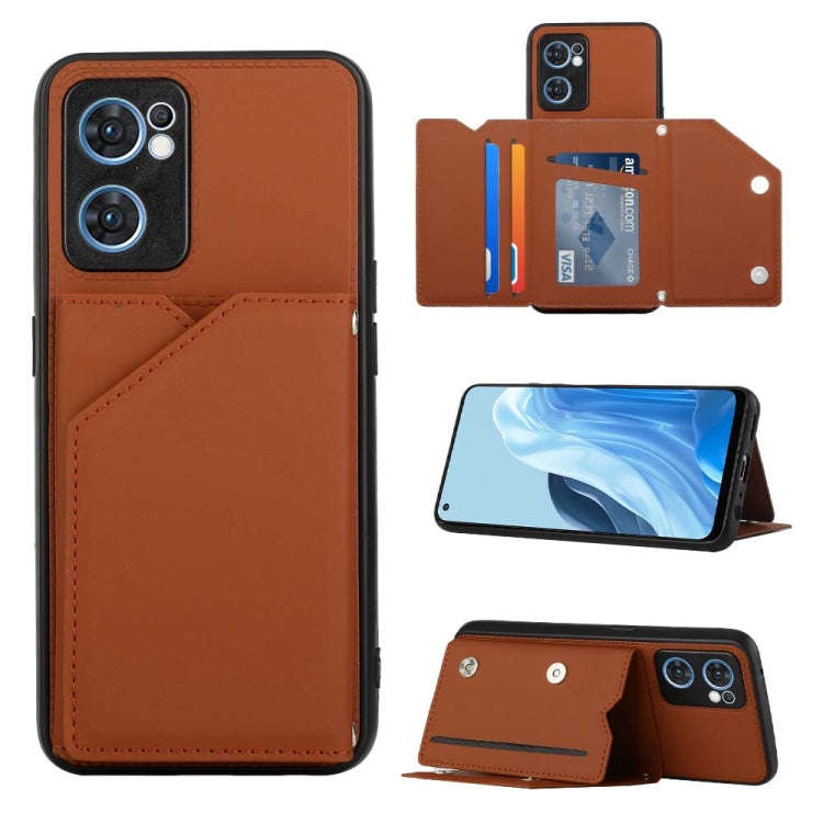 Skin Feel PU + TPU + PC Phone Case, For OPPO Reno7 5G, For OPPO Reno7 Pro 5G, For Xiaomi Redmi No...