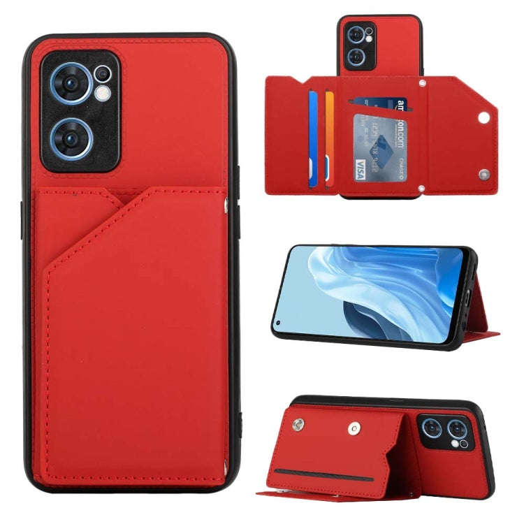 Skin Feel PU + TPU + PC Phone Case, For OPPO Reno7 5G, For OPPO Reno7 Pro 5G, For Xiaomi Redmi No...