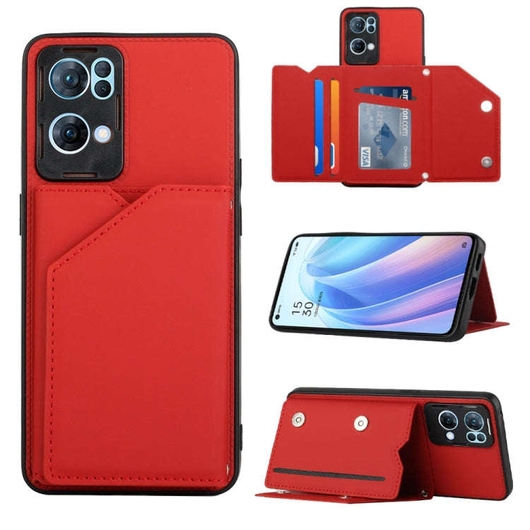 Skin Feel PU + TPU + PC Phone Case, For OPPO Reno7 5G, For OPPO Reno7 Pro 5G, For Xiaomi Redmi No...