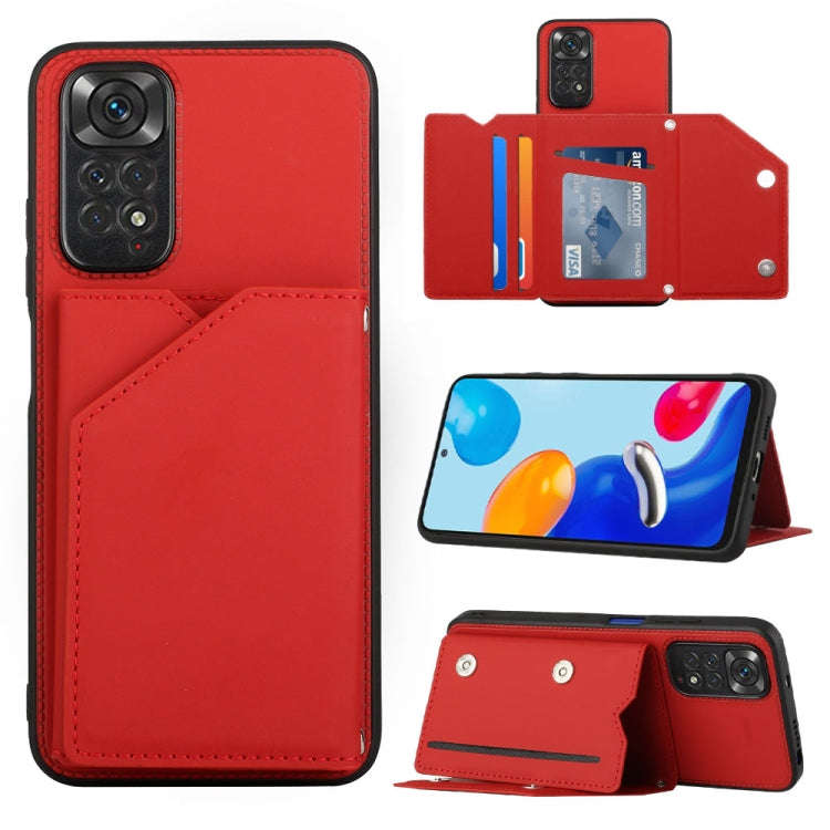 Skin Feel PU + TPU + PC Phone Case, For OPPO Reno7 5G, For OPPO Reno7 Pro 5G, For Xiaomi Redmi No...