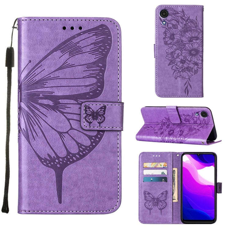 Embossed Butterfly Leather Phone Case, For Samsung Galaxy A03 Core, For Samsung Galaxy A03s 165.8...