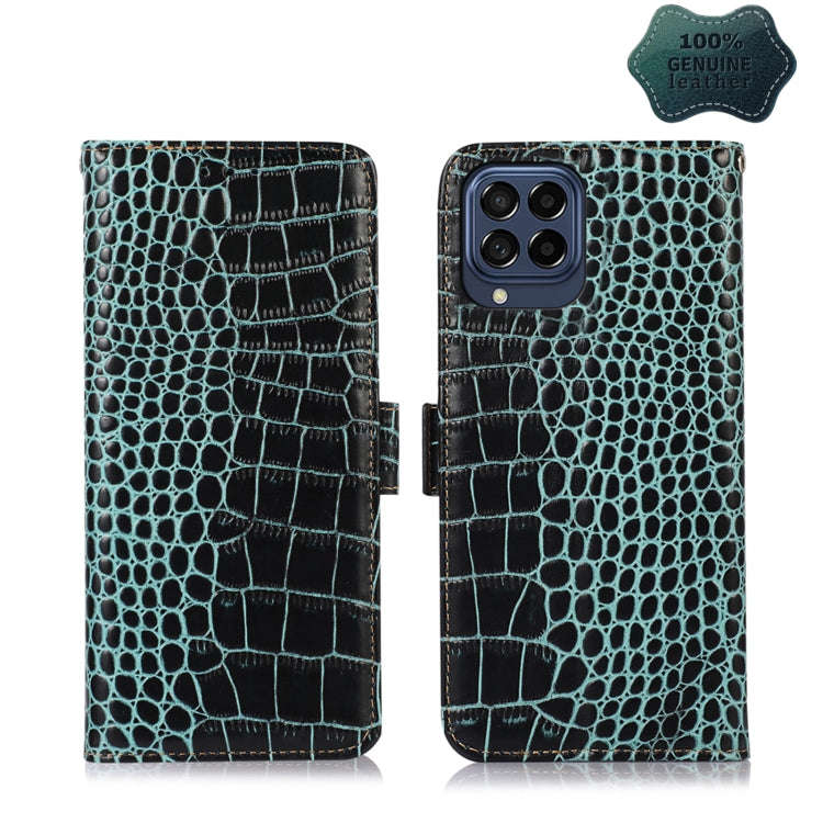 Crocodile Top Layer Cowhide Leather Phone Case, For Nokia X100, For OPPO Reno7 4G Global/F21 Pro ...
