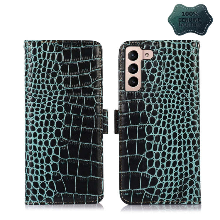 Crocodile Top Layer Cowhide Leather Phone Case, For Nokia X100, For OPPO Reno7 4G Global/F21 Pro ...