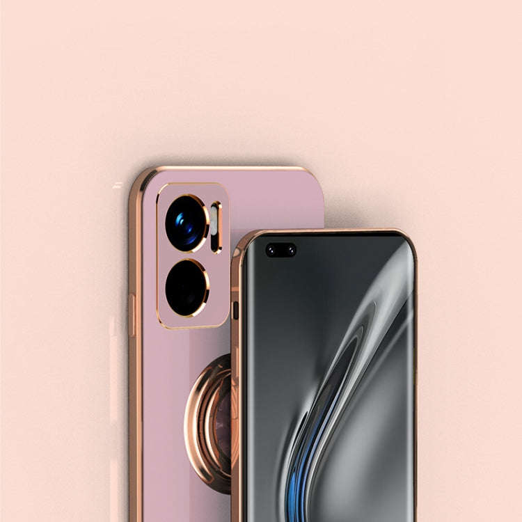 6D Electroplating Full Coverage Silicone Protective Case with Magnetic Ring Holder, For Xiaomi Re...