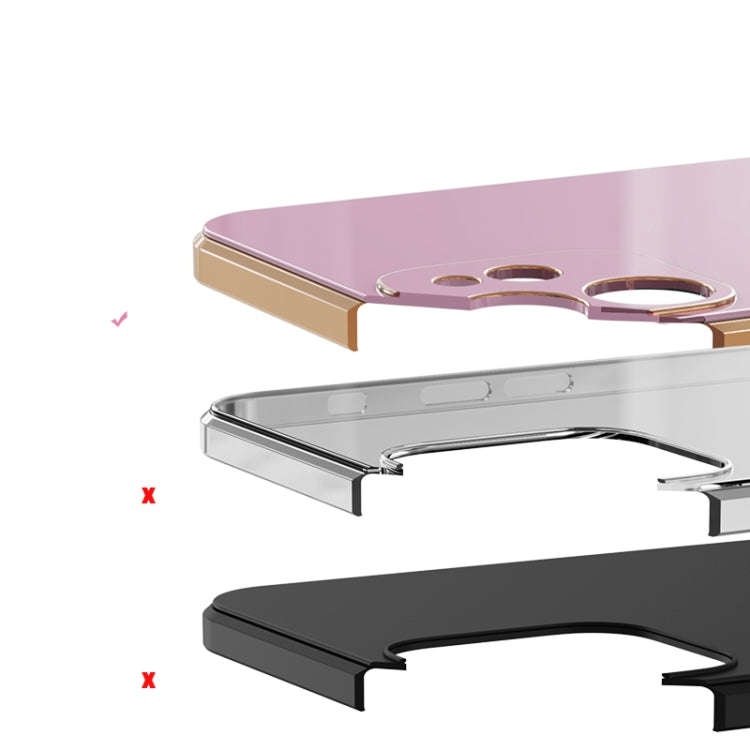 6D Electroplating Full Coverage Silicone Protective Case with Magnetic Ring Holder, For Xiaomi Re...