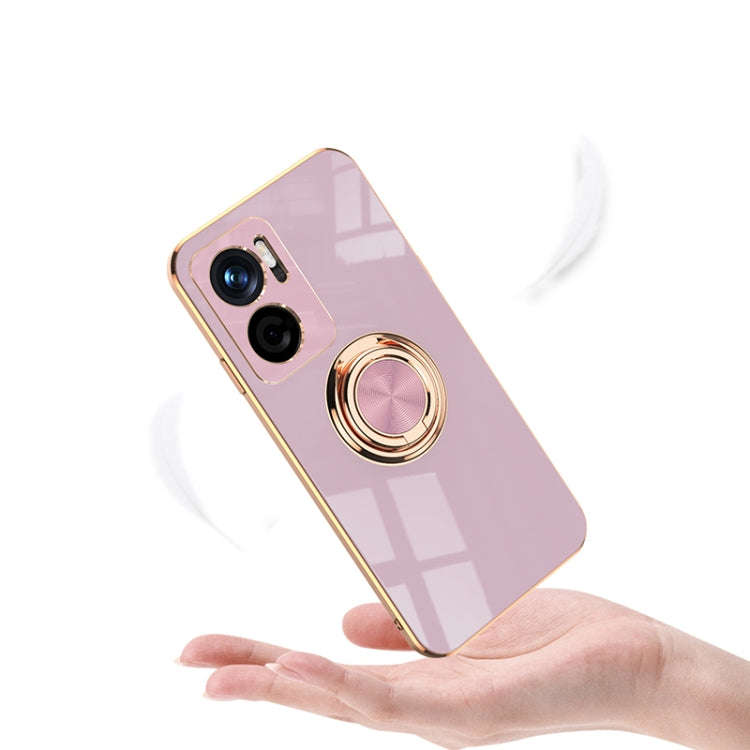 6D Electroplating Full Coverage Silicone Protective Case with Magnetic Ring Holder, For Xiaomi Re...