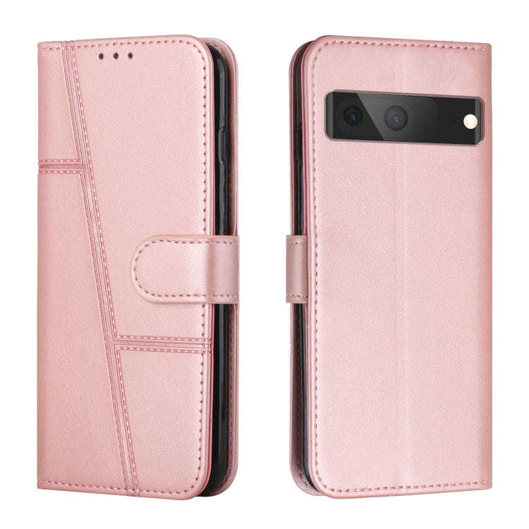 Stitching Calf Texture Buckle Leather Phone Case, For Google Pixel 7, For Google Pixel 7 Pro, For...