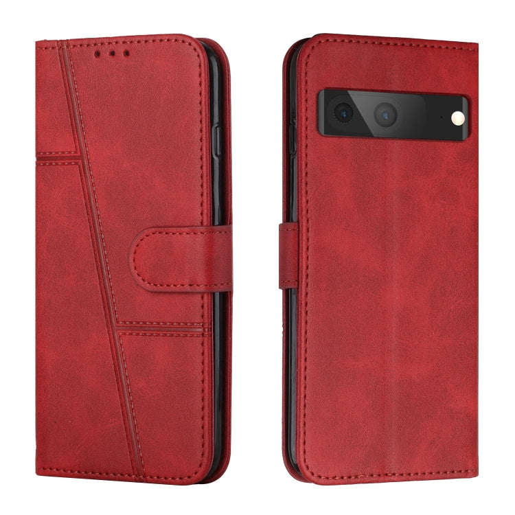 Stitching Calf Texture Buckle Leather Phone Case, For Google Pixel 7, For Google Pixel 7 Pro, For...