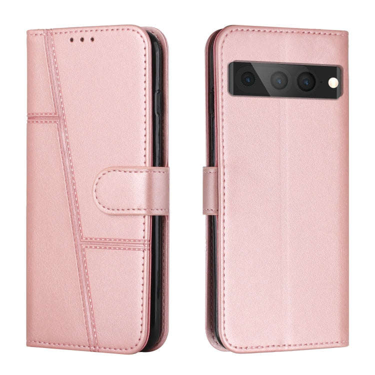 Stitching Calf Texture Buckle Leather Phone Case, For Google Pixel 7, For Google Pixel 7 Pro, For...