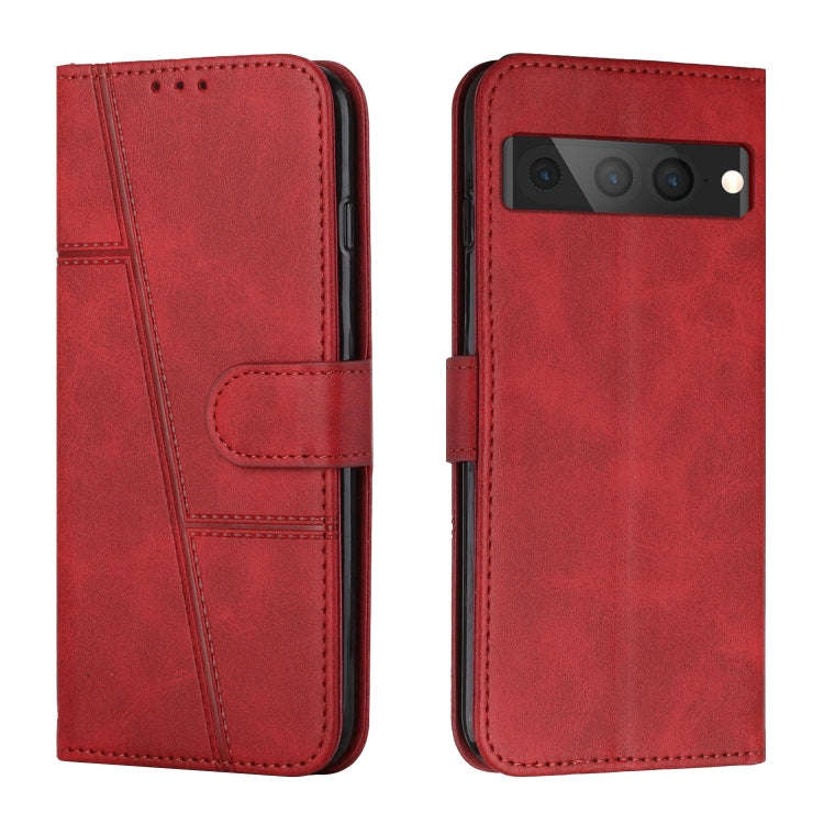 Stitching Calf Texture Buckle Leather Phone Case, For Google Pixel 7, For Google Pixel 7 Pro, For...