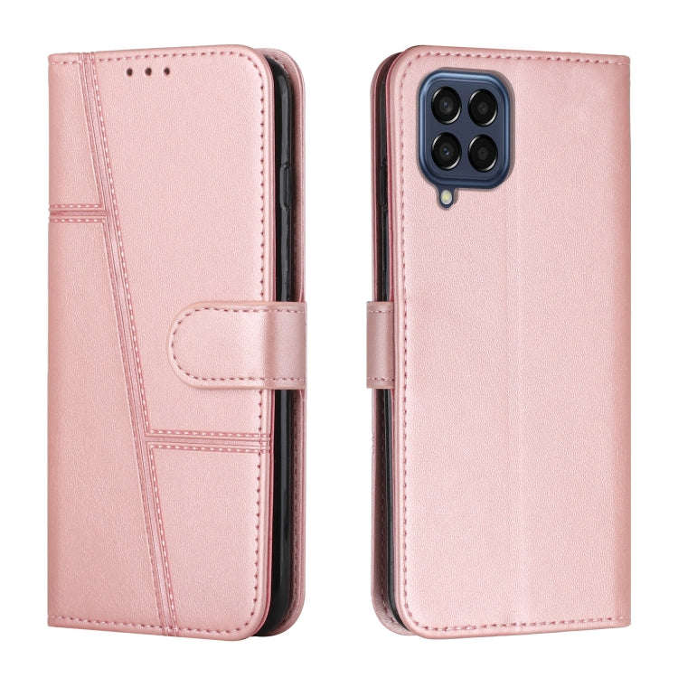 Stitching Calf Texture Buckle Leather Phone Case, For Samsung Galaxy M33 5G, For Samsung Galaxy M53